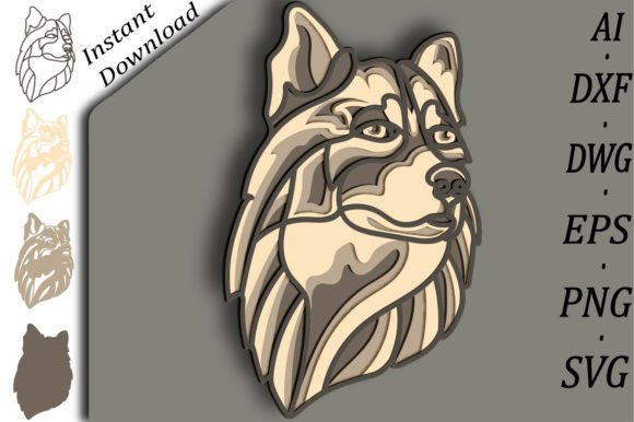 Bringing Depth to Life with the Husky Multilayer Svg 3D Layered Hasky Design