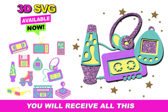 Bringing Nostalgia to Life with Back to the 90s Elements 3D SVG
