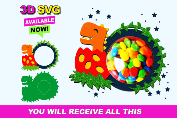Candy Holder Dinosaur: A Creative Design Asset
