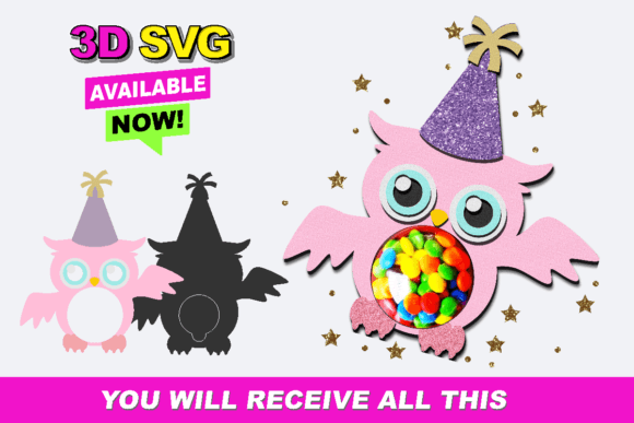 Craft a 3D Candy Holder Owl SVG Today