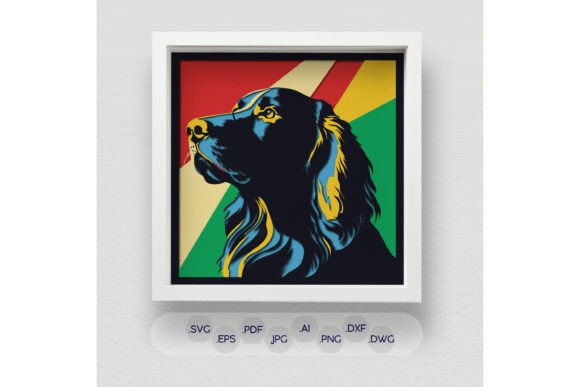 Crafting Depth and Emotion with a 3D Colorful Dog Paw Shadow Box SVG