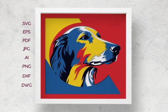 Crafting Depth and Personality with a Colorful Dog Shadow Box SVG and 3D Paper Design