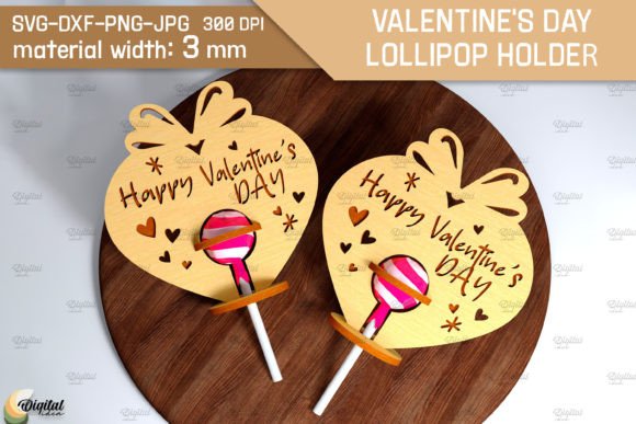 Crafting Memorable Moments with a 3D Valentine Lollipop Holder Laser Cut Design