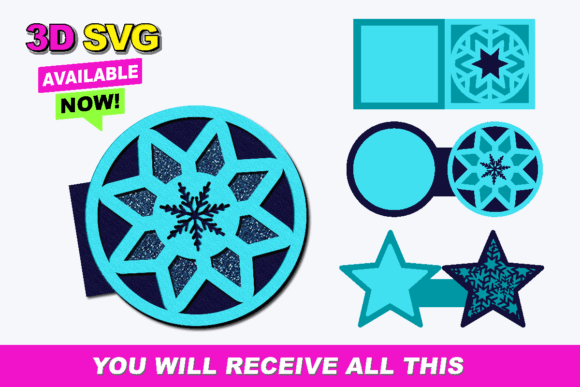 Crafting Winter Magic with a Snowflake Card 3D SVG