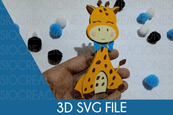 Cute Giraffe SVG for Baby Crafts and Decor