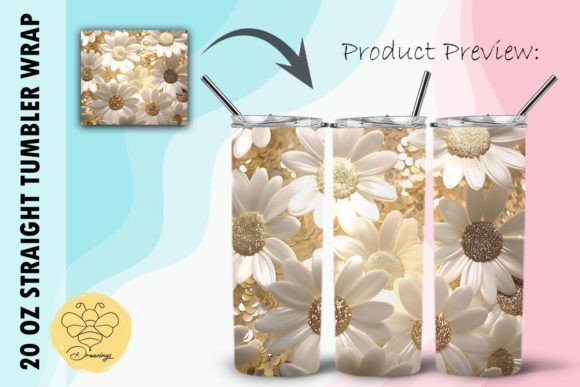 Elevate Designs with Flowers 3D Tumbler Wrap 44