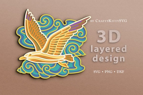 Elevate Projects with a Seagull 3D Layer SVG Cut File