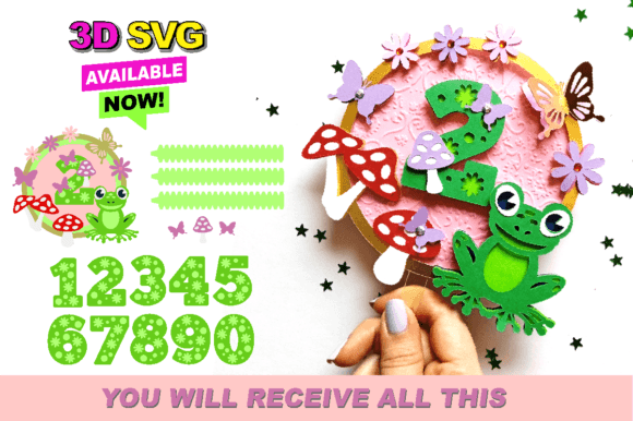 Elevate Your Baking with a Whimsical Shaker Cake Topper SVG Featuring Mushrooms and Frogs