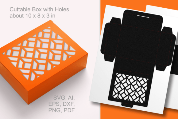 Elevate Your Gifting with the Art Deco Style Quadrats Rectangular Box