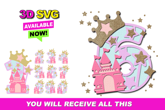 Elevating Custom Celebrations: The Strategic Value of Princess Castle Numbers 3D SVG Assets