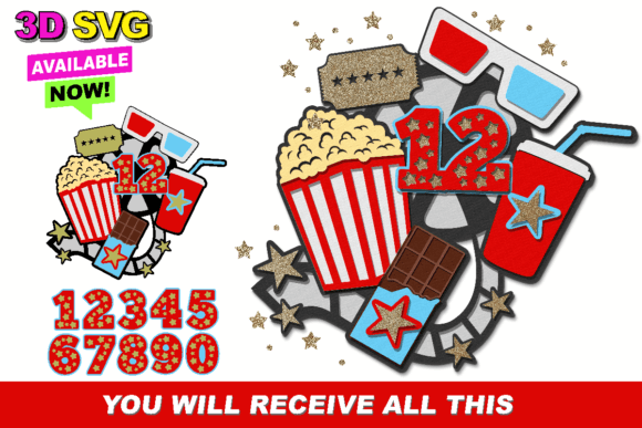 Elevating Your Event Design Workflow with a Cake Topper SVG Movie Night Party Theme