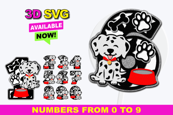 Integrating Dalmatian Numbers 3D SVG into Your Creative Workflow