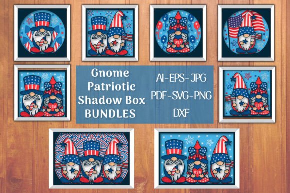 Strategic Crafting: Leveraging the Gnome Patriotic 3D Shadow Box for Brand and Creative Impact