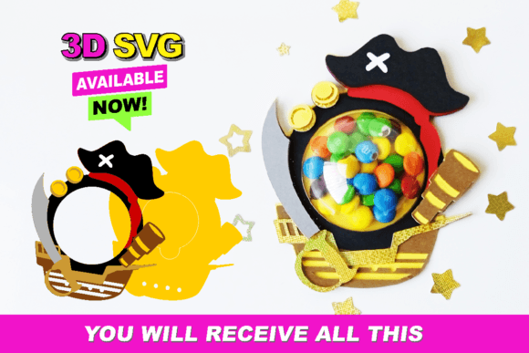 Strategic Deployment of the Candy Holder Pirate 3D SVG for Brand Engagement and Operational Efficiency
