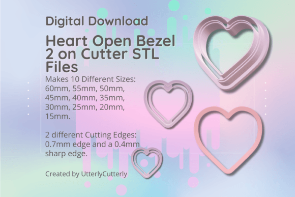 Strategic Design Implementation: Leveraging the Clay Cutter STL File - Heart Open Bezel for Scalable Production