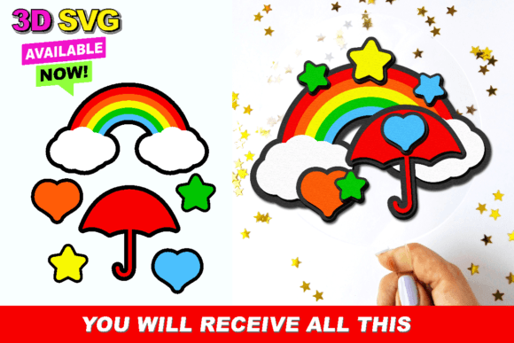 Unlocking Creativity with the Elements 3D SVG Rainbow Collection