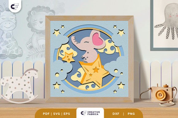Whimsical 3D Elephant Art for Designers
